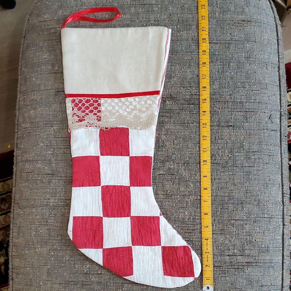 50% Off All Christmas!!  Handmade oversized Christmas stocking